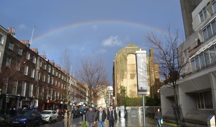 Rainbow over Marchmont Street, Bloomsbury