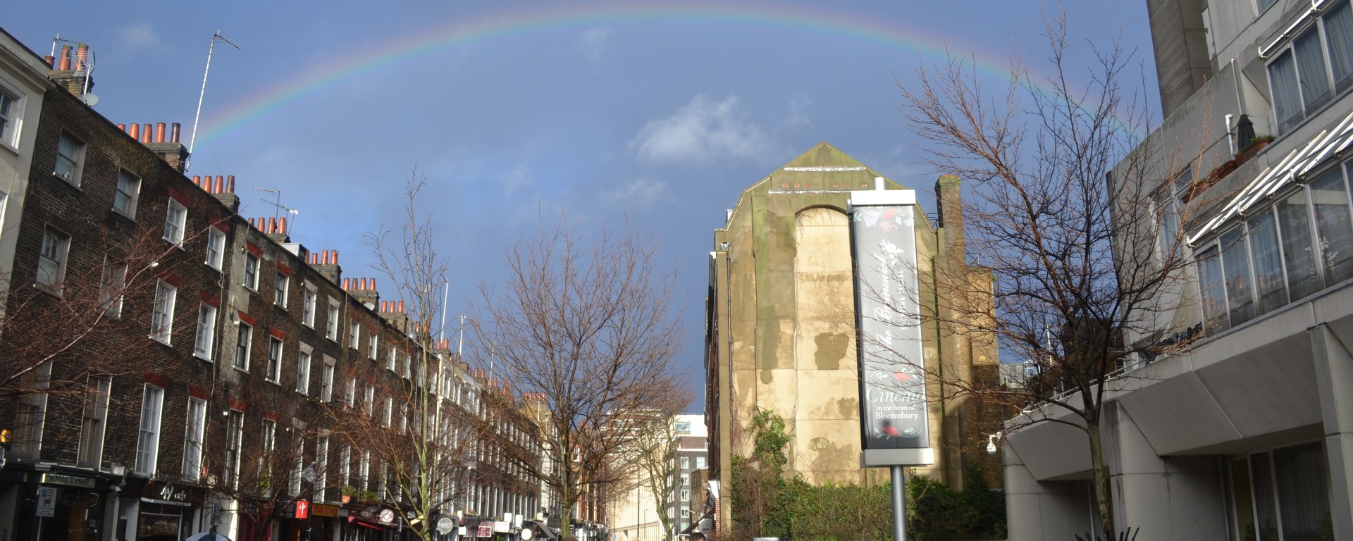 Rainbow over Marchmont Street, Bloomsbury
