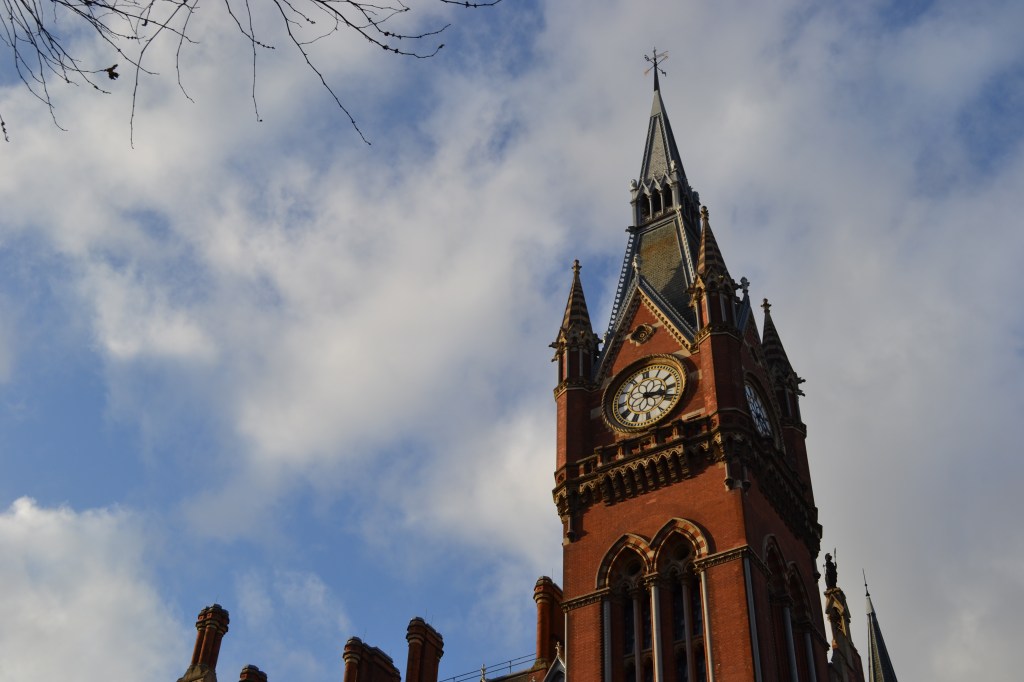 The Clock Tower of St Pancras Station, London