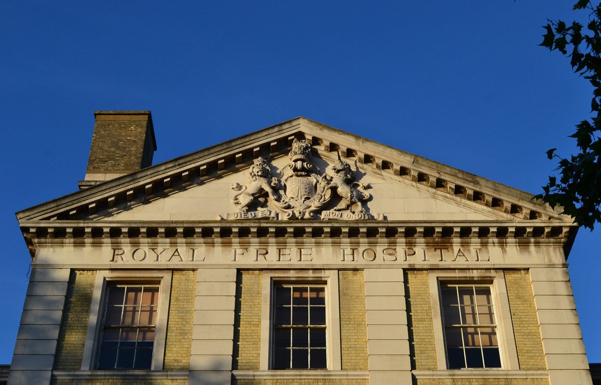 The former Royal Free Hospital on Gray's Inn Road