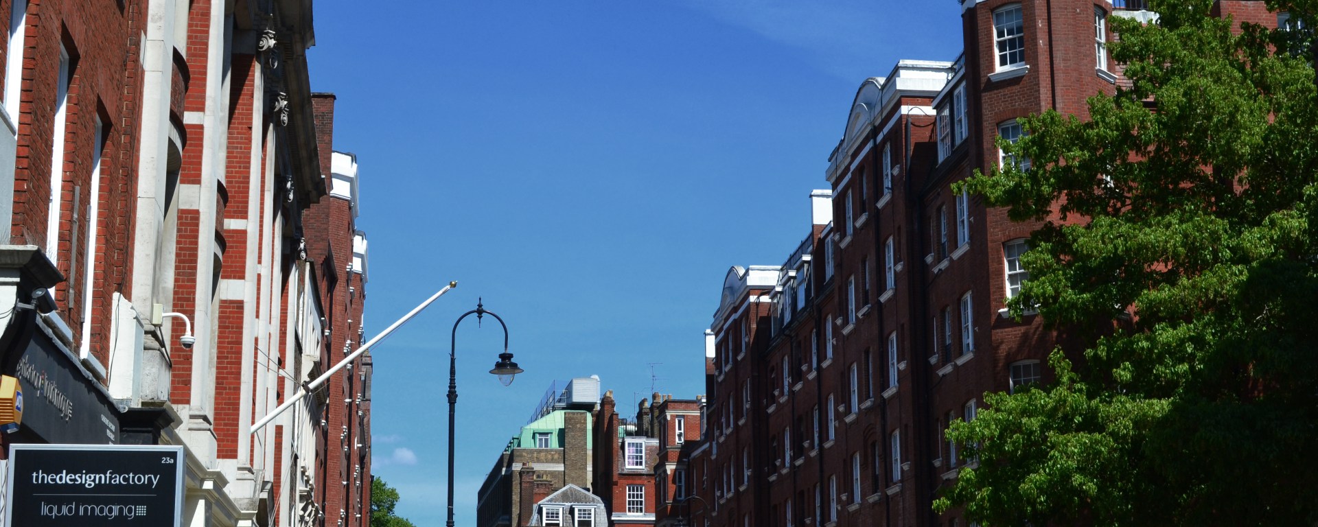 A view of Tavistock Place on a beautiful summer's day, Bloomsbury