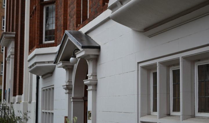 A beautiful neo-Tudor building on Queen Square, Bloomsbury