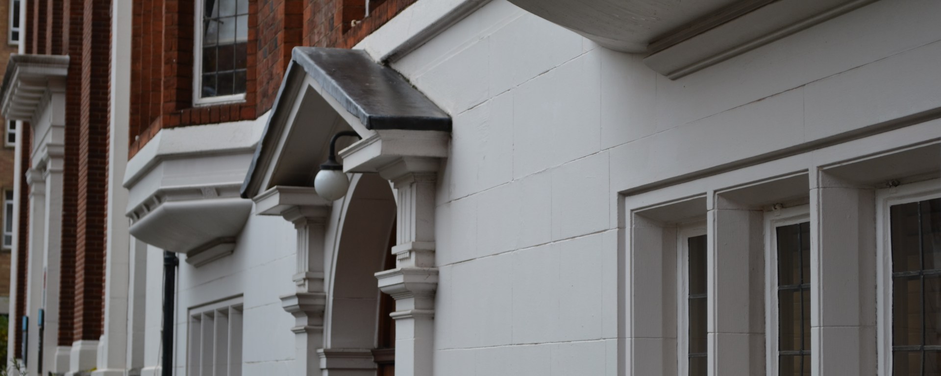 A beautiful neo-Tudor building on Queen Square, Bloomsbury