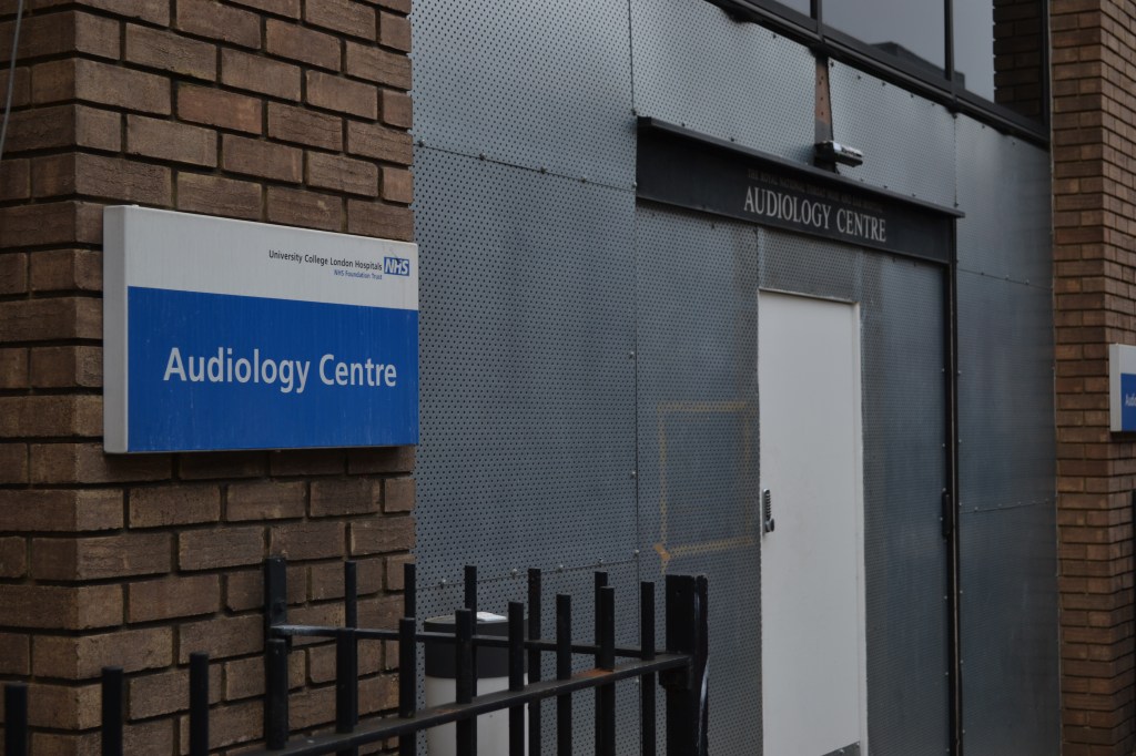 A boarded up hospital in King's Cross