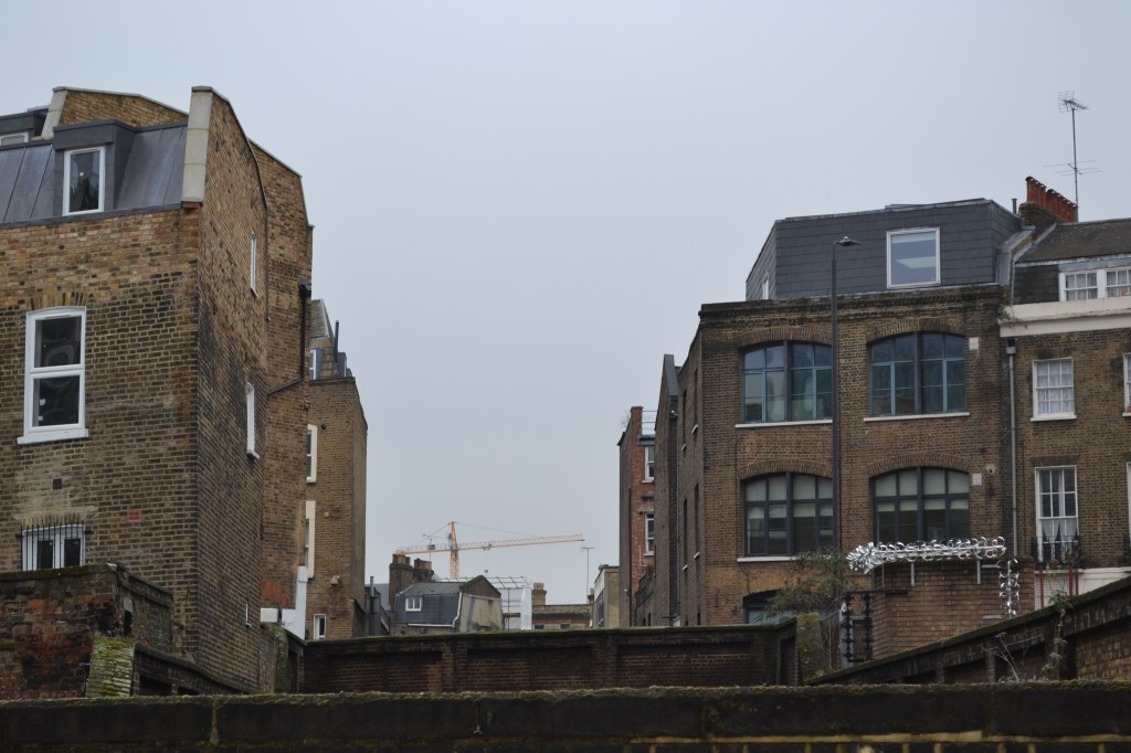 The view south along the Metropolitan Underground Railway, in King's Cross
