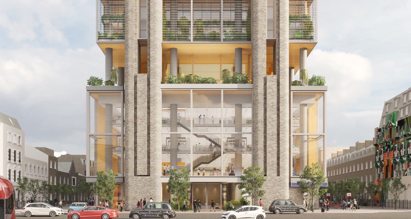 Belgrove House proposed development, from Euston Square